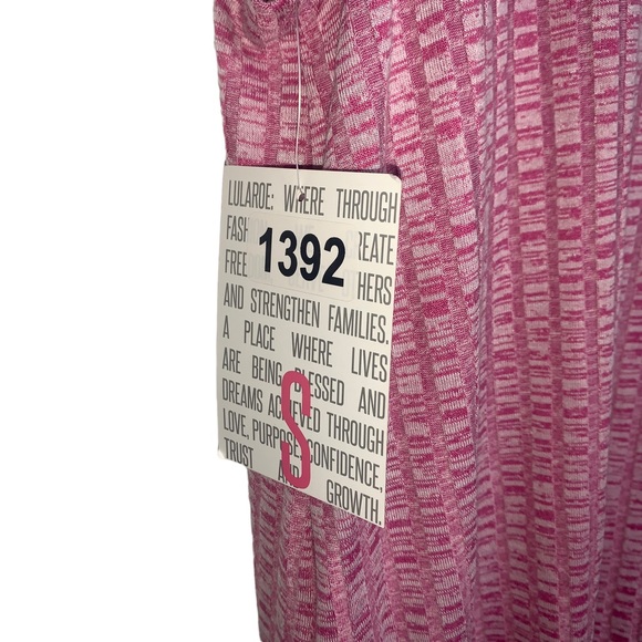 Lularoe Womens Size S Joy Vest Long Pink Textured 172625 - Picture 8 of 9